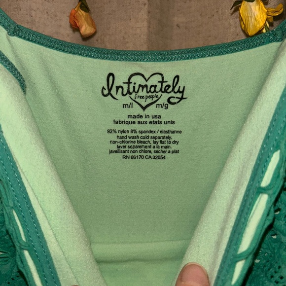 Free People Green Sheath Mini Dress Sleeveless Scoop Neck - Picture 3 of 3